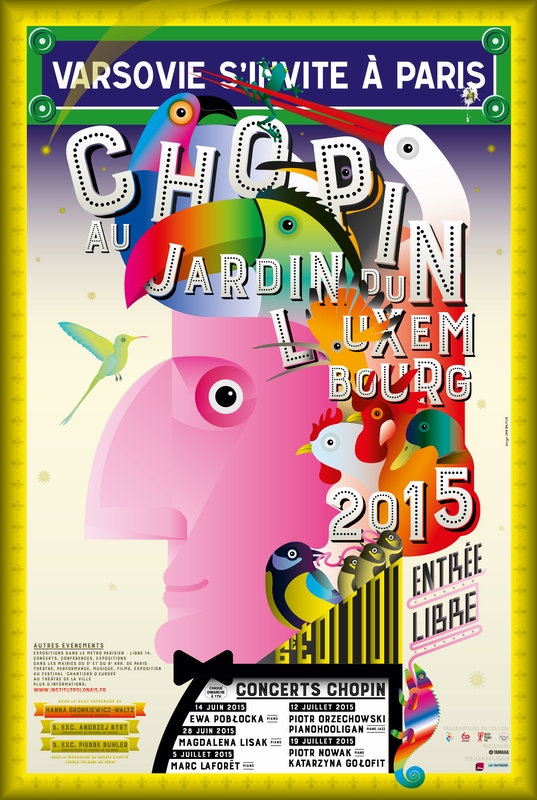 Chopin au Jardin du Luxembourg, Chopin in the Luxembourg Gardens, Bajtlik Jan Chopin au Jardin du Luxembourg, Chopin in the Luxembourg Gardens, Bajtlik Jan