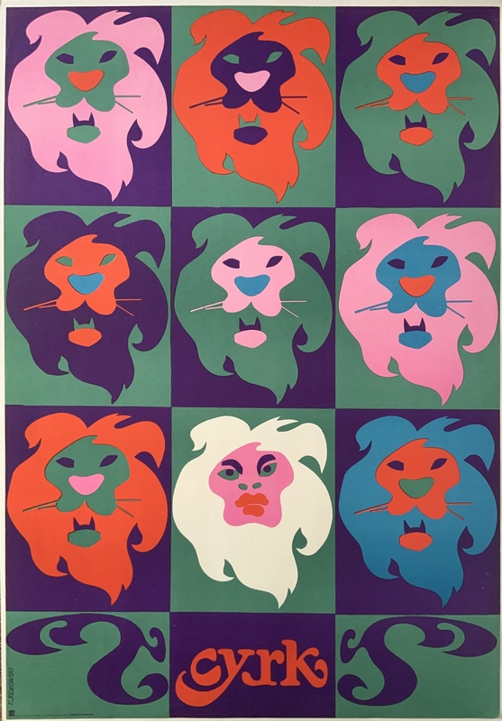 Cyrk Lwie głowy à la Andy Warhol