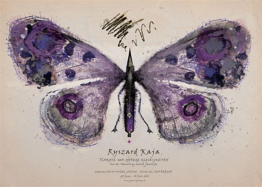 Ryszard Kaja Plakaty i inne błahostki. Motyl fioletowy, Ryszard Kaja Posters, Odds and Sods - Purple Butterfly, Kaja Ryszard Ryszard Kaja Plakaty i inne błahostki. Motyl fioletowy, Ryszard Kaja Posters, Odds and Sods - Purple Butterfly, Kaja Ryszard