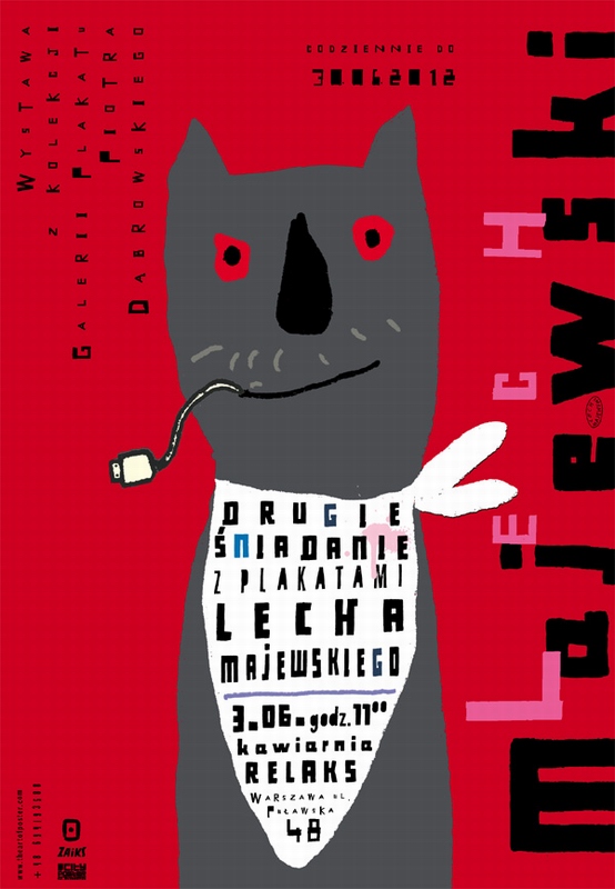 Drugie Śniadanie z plakatami Lecha Majewskiego, Brunch with Lech Majewski's posters, Majewski Lech Drugie Śniadanie z plakatami Lecha Majewskiego, Brunch with Lech Majewski's posters, Majewski Lech