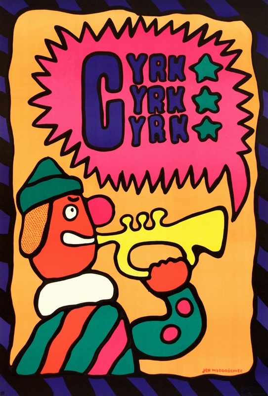 Cyrk - Klown z trąbką