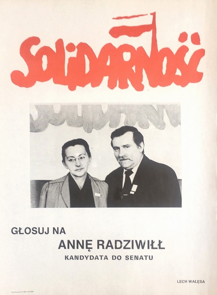 Solidarnosc. Glosuj na Anne Radziwill, Solidarity. Vote for Anna Radziwill, unk