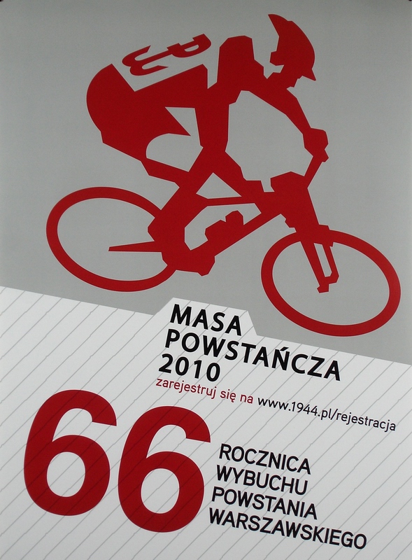 Masa Powstańcza 2010. 66 rocznica wybuchu Powstania Warszawskiego, Commemorative cycle rally “Masa Powstancza”. 66th Anniversary of the Warsaw Uprising, Piwowar Anna Masa Powstańcza 2010. 66 rocznica wybuchu Powstania Warszawskiego, Commemorative cycle rally “Masa Powstancza”. 66th Anniversary of the Warsaw Uprising, Piwowar Anna